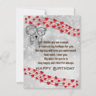 Romantic Birthday Card Kaart