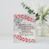 Romantic Birthday Card Kaart (Staand voorkant)