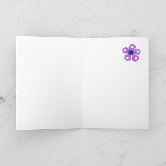 Romantic Birthday Card met Spaanse begroeting Kaart (Binnen)