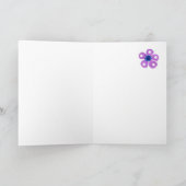 Romantic Birthday Card with Italian Greeting Kaart (Binnen)