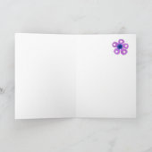 Romantic Birthday Card with Portuguese Greeting Kaart (Binnen)