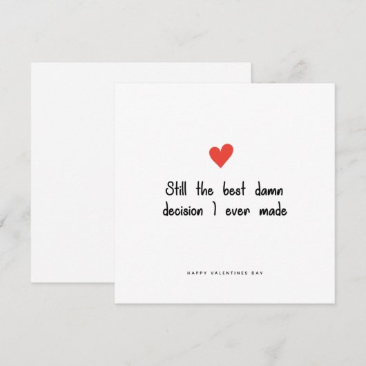 Romantic Birthday Jubileum Valntines Day Kaart (Voorkant / Achterkant)