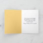 Romantic Birthday Pineapple With a Glowing Heart Kaart (Binnen)