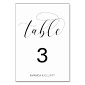 Romantic Black and White Typography Wedding Kaart (Achterkant)