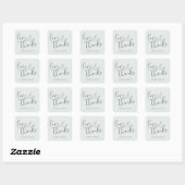 Romantic Black Cursive Love Thanks Sticker (Vel)
