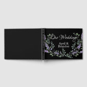 Romantic Black Lavender Eucalyptus waterverf Gastenboek (Volledig)