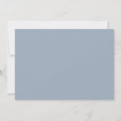 Romantic Black Minimalist Photo Save The Date (Achterkant)