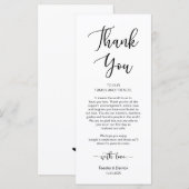 Romantic Black, Place Setting, Hartelijk kaart (Voorkant / Achterkant)