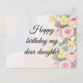 Romantic blooming flowers  briefkaart (Voorkant)