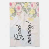 Romantic blooming flowers  theedoek (Verticaal)