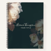 Romantic Blooms Elegant Feminine Floral Notitieboek (Voorkant)