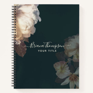Romantic Blooms Elegant Feminine Floral Notitieboek