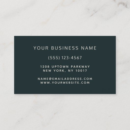 Romantic Blooms Elegant Feminine Floral Visitekaartje (Achterkant)