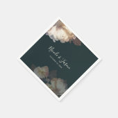 Romantic Blooms Elegant Floral Wedding Servet (Hoek)
