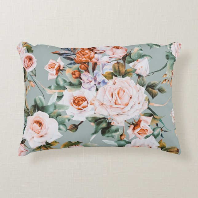 Romantic Blossom Haven Accent Kussen (Voorkant)