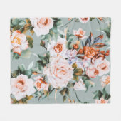 Romantic Blossom Haven Fleece Deken (Voorkant (Horizontaal))