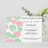 Romantic Blossom Post Wedding Invitation Kaart (Staand voorkant)