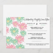 Romantic Blossom Post Wedding Invitation Kaart (Voorkant / Achterkant)