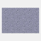 Romantic blue and purple floral wedding shower inpakpapier vel (Voorkant 3)