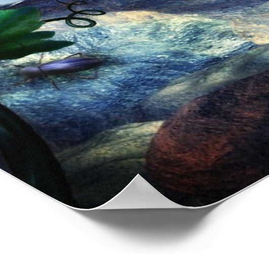 Romantic Blue Butterfly Fairy Poster (Hoek)