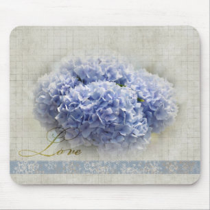 Romantic Blue Hydrangeas Muismat