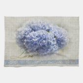 Romantic Blue Hydrangeas Theedoek (Horizontaal)