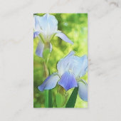 Romantic Blue Iriss Visitekaartje (Achterkant)