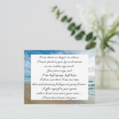 Romantic Blue Ocean Zee Sky Jane Austen Love Quote Briefkaart (Staand voorkant)
