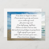 Romantic Blue Ocean Zee Sky Jane Austen Love Quote Briefkaart (Voorkant / Achterkant)