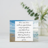 Romantic Blue Ocean Zee Sky Jane Austen Love Quote Briefkaart (Staand voorkant)