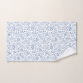 Romantic Blue White Floral  Bad Handdoek (Handdoek)