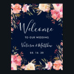 Romantic Blush Bloom Floral Wedal Welcome Sign Poster<br><div class="desc">Deze Romantic Blush Bloom Wedding Welcome Sign heeft waterverf bloemen geschilderd in wazige roze en witte,  olijfgroene bladeren met handgeschreven letters. Voor meer geavanceerde aanpassing van dit ontwerp,  te klikken gelieve de knoop "aanpassen". Overeenkomende objecten zijn ook beschikbaar.</div>