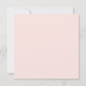Romantic Blush Bloom Floral Wedding Invitation Kaart (Achterkant)