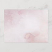 Romantic Blush Ethereal Mauve Wedding Invitation Uitnodiging Briefkaart (Achterkant)
