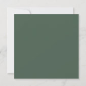 Romantic Blush & Green Glitter Square Weddenschap Kaart (Achterkant)