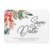 Romantic Blush Mauve Horizontal Save the Date Magneet (Horizontaal)