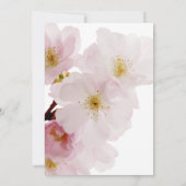 Romantic Blush Pink Cherry Blossom Weddenschap Kaart (Achterkant)