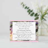 Romantic Blush Pink Floral Jane Austen Love Quote Briefkaart (Staand voorkant)
