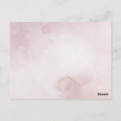 Romantic Blush Pink Floral Wedding Thank You Briefkaart (Achterkant)