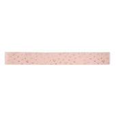 Romantic Blush Pink Gold Love Hearts #FFCEC7 Satijnen Lint (Voorkant)