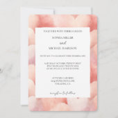 Romantic Blush Pink Hearts Wedding Kaart (Voorkant)