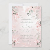 Romantic Blush Pink Secret Garden Rozen 2 Weddensc Kaart (Voorkant)
