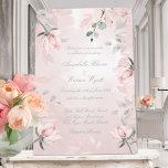 Romantic Blush Pink Secret Garden Rozen 2 Weddensc Kaart<br><div class="desc">Een elegante blush roze waterverf beschilderde trouwuitnodiging,  met een zachte,  waze waterverf achtergrond met een eucalyptus roze,  geheime tuinen rozen met uw namen en trouwdetails gecentreerd in een klassiek trouwscript.</div>