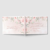 Romantic Blush Pink Secret Garden Rozen Gastenboek (Volledig)