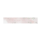 Romantic Blush Pink Secret Garden Rozen Weddenscha Uitnodigingen Wikkel (Vlak)