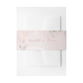 Romantic Blush Pink Secret Garden Rozen Weddenscha Uitnodigingen Wikkel (Voorkant Voorbeeld)