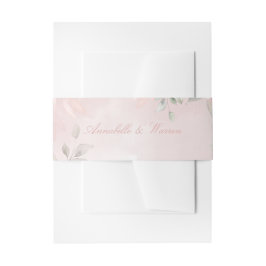 Romantic Blush Pink Secret Garden Rozen Weddenscha Uitnodigingen Wikkel