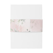 Romantic Blush Pink Secret Garden Rozen Weddenscha Uitnodigingen Wikkel (Achterkant Voorbeeld)