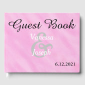 Romantic Blush Pink Waterverf Weddenschap Gastenboek (Voorkant)