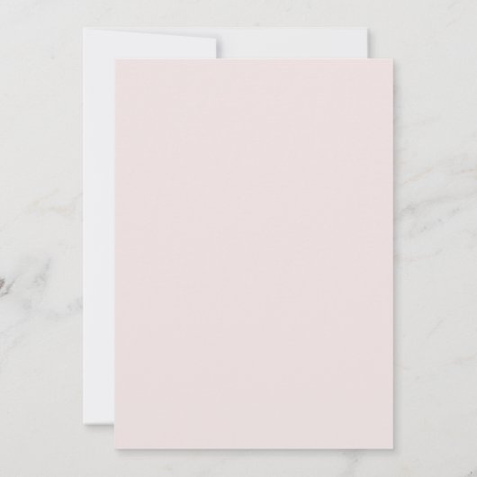 Romantic Blush Pink Waterverf Weddenschap Kaart (Achterkant)